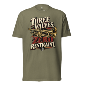 Three ValvesT-Shirt in Military Green color