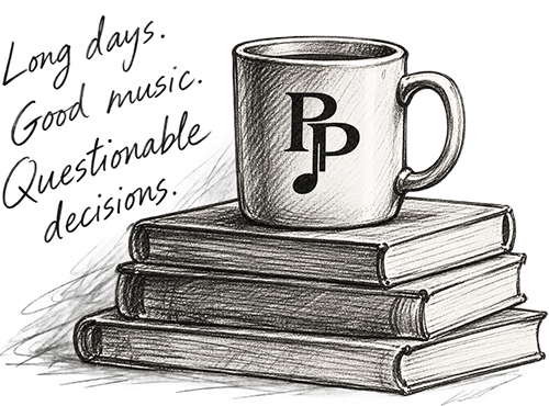 Hand drawn PP with books